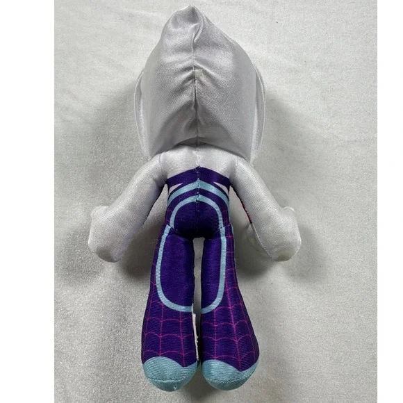 Marvel Spider-Gwen Ghost Spider Plush Stuffed Toy with Suction Cups White Purple - Picture 2 of 5